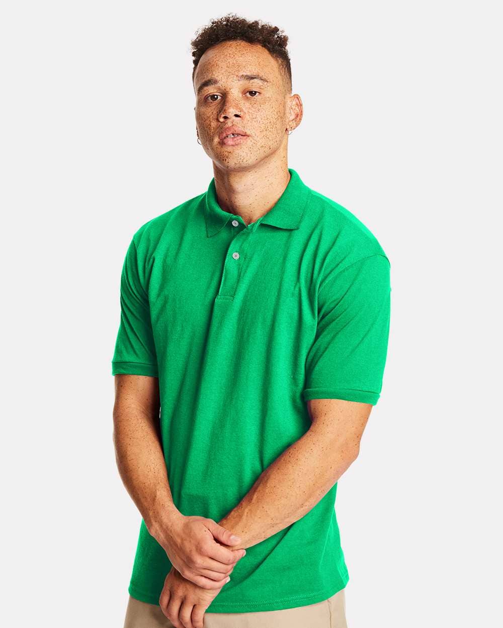 Hanes EcoSmart Polo Shirt | Cotton-Poly Jersey | Classic Fit