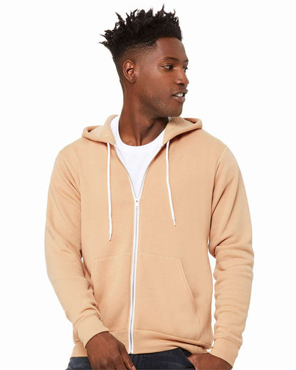 Unisex Sponge Fleece Full-Zip Hoodie | Comfort Soft Cotton