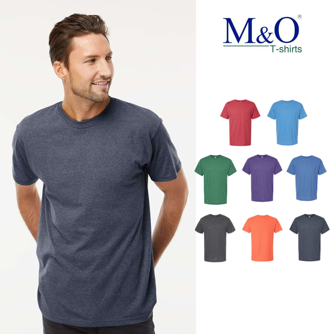 Heather Soft Touch Bulk T-Shirts – M&O 4800