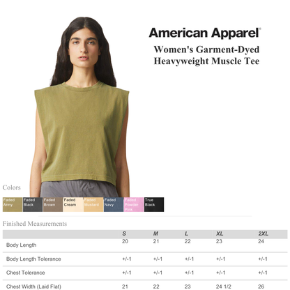 American Apparel | Women’s Heavyweight Muscle Tee | Boxy Fit