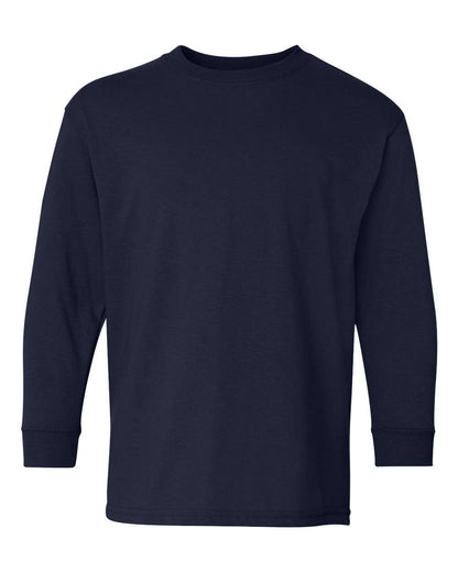 Youth Heavy Cotton Long Sleeve Tee | Soft Durable Comfort