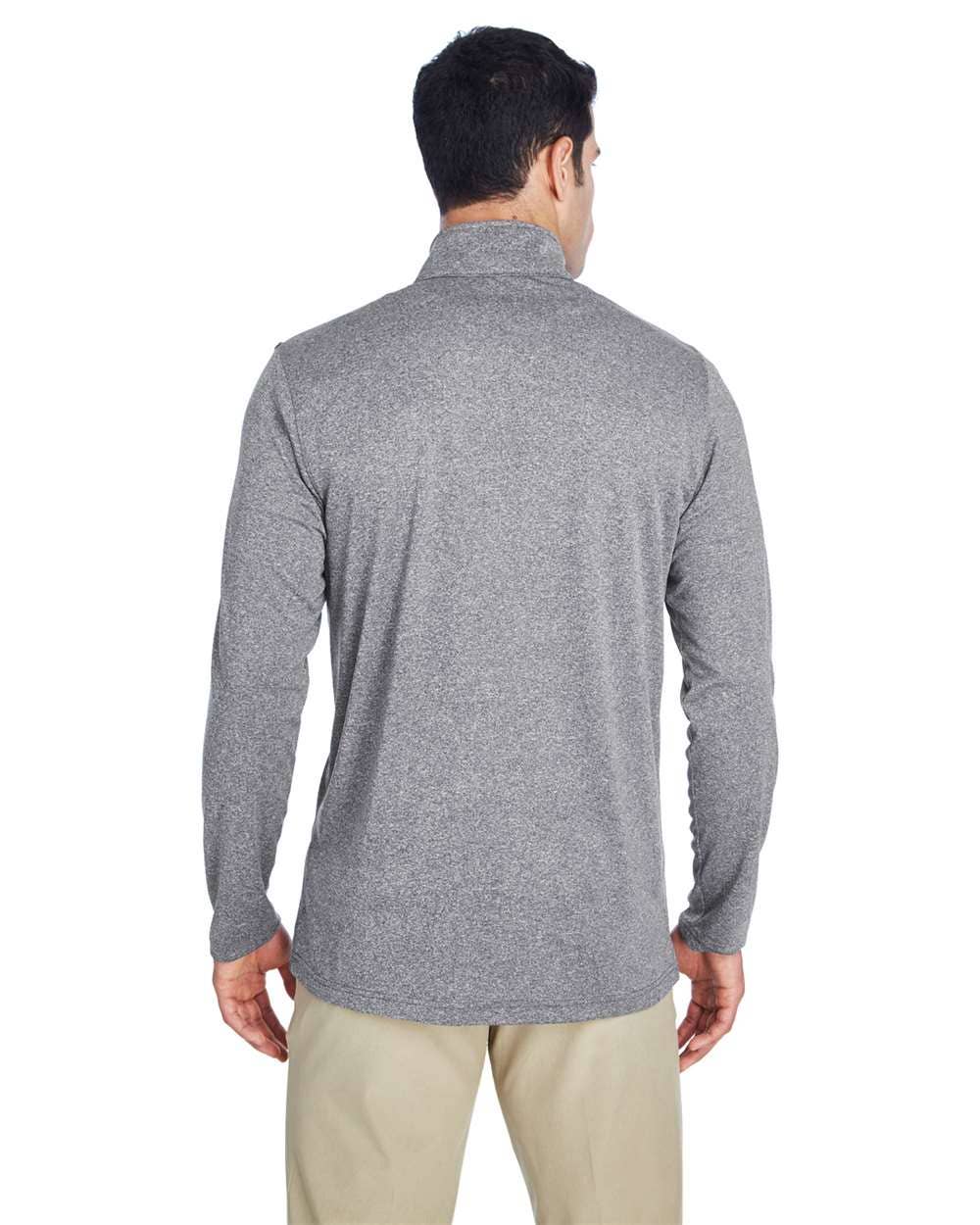 Men’s Heathered Performance Quarter-Zip Pullover | UltraClub