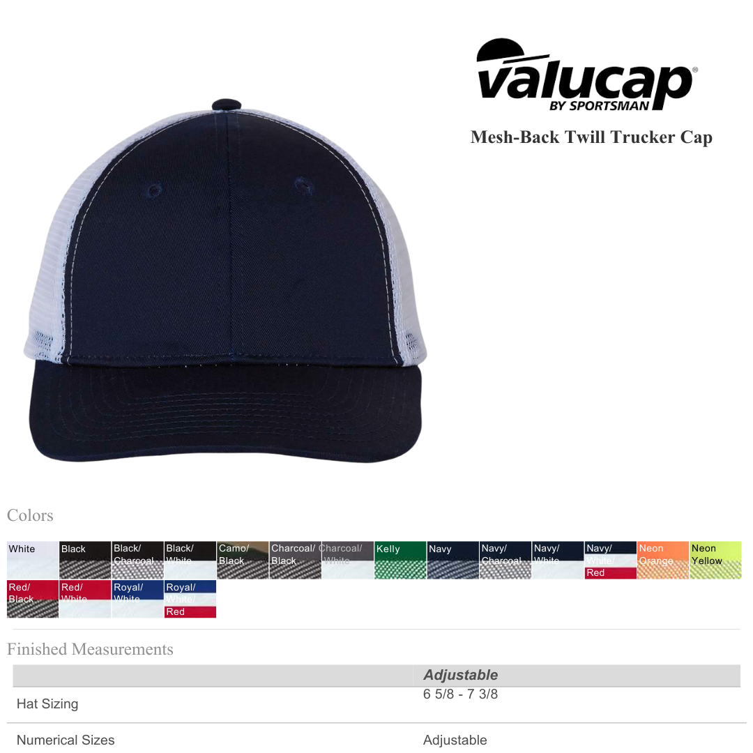 Unisex Everyday Mesh Trucker Cap Casual Fit