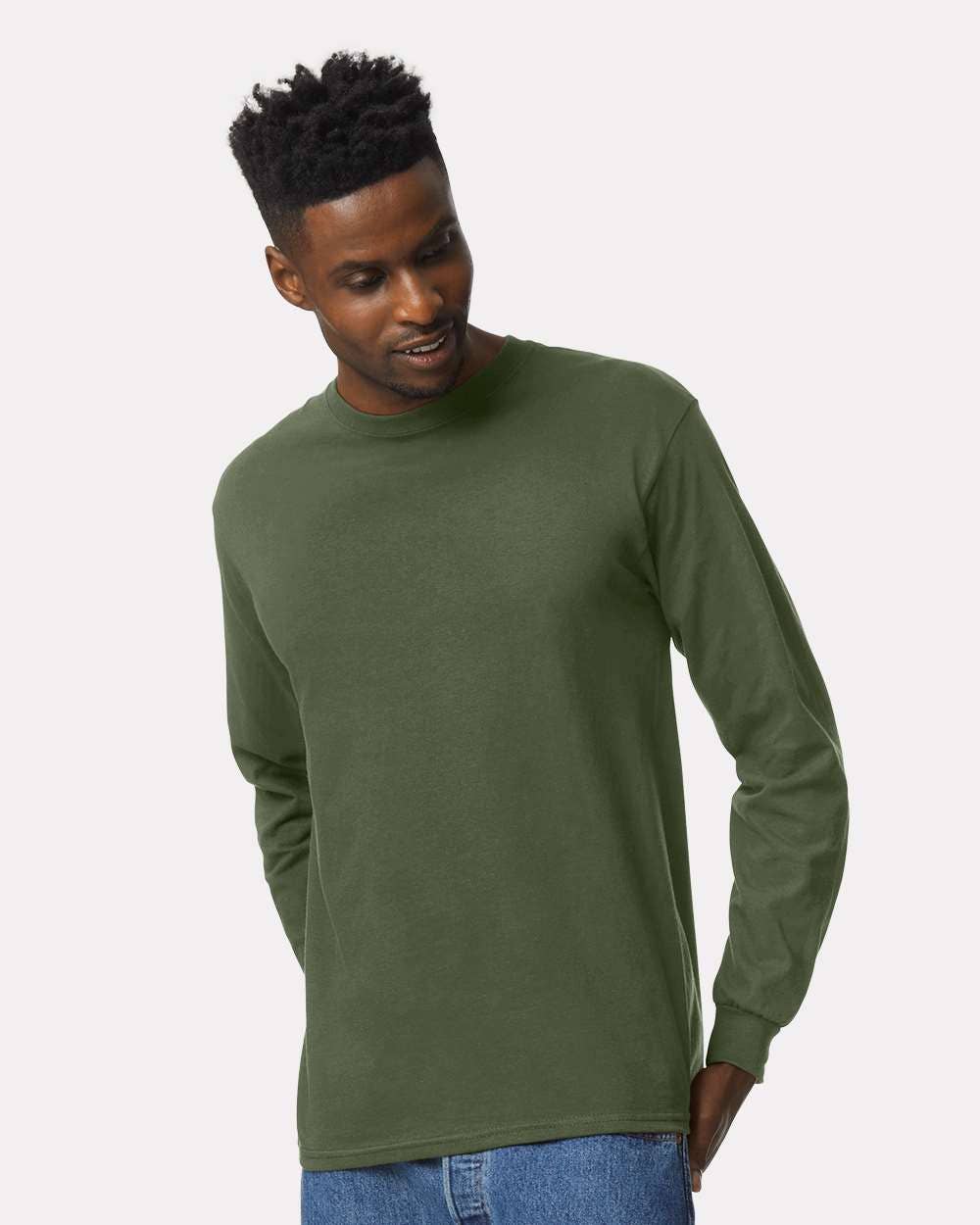 Ultra Cotton Long Sleeve Shirt Classic Fit Heavyweight