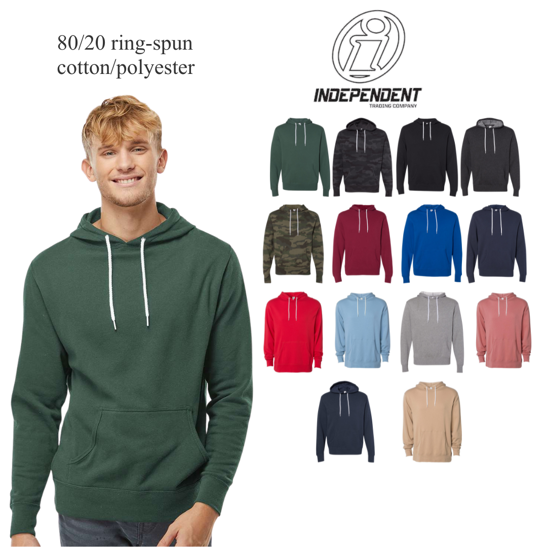 Unisex Lightweight Hoodie – Ring-Spun Cotton Blend