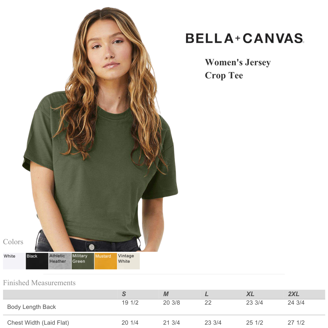 Women’s Jersey Crop Everyday Tee | Soft Mid-Length Top
