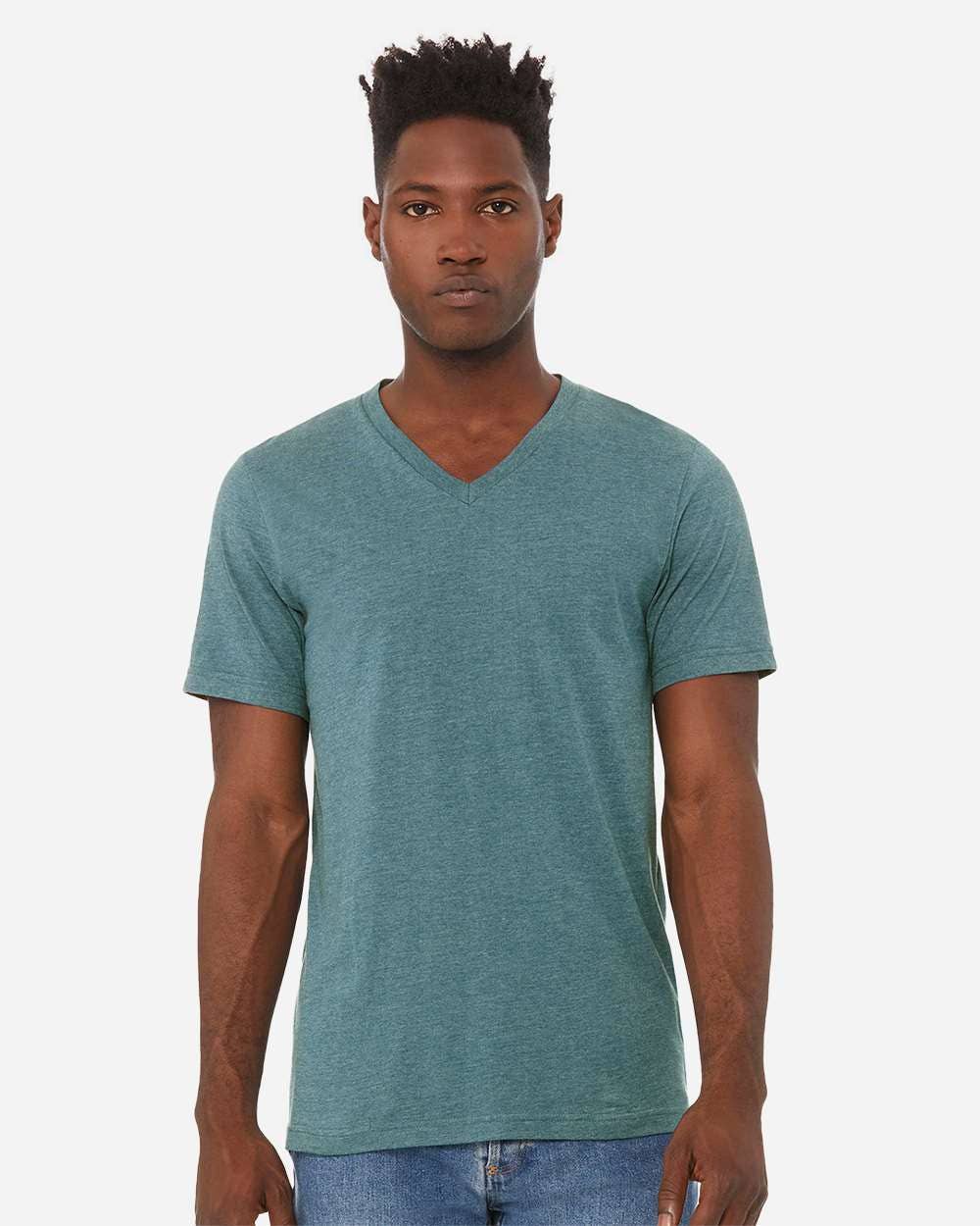 Bella Canvas Unisex V-Neck Heather T-Shirt