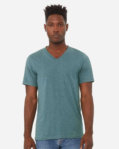 Bella Canvas Unisex V-Neck Heather T-Shirt