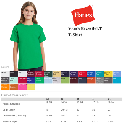 Youth Essential Cotton Lightweight T-Shirt | Soft Everyday