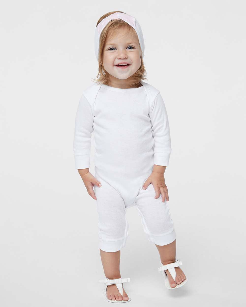 Rabbit Skins Infant Long Leg Rib Bodysuit – Soft Cotton