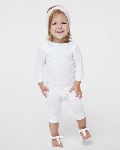 Rabbit Skins Infant Long Leg Rib Bodysuit – Soft Cotton