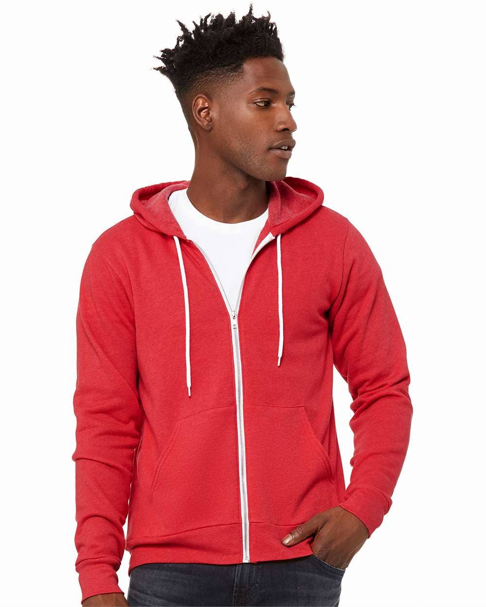 Unisex Sponge Fleece Full-Zip Hoodie | Comfort Soft Cotton