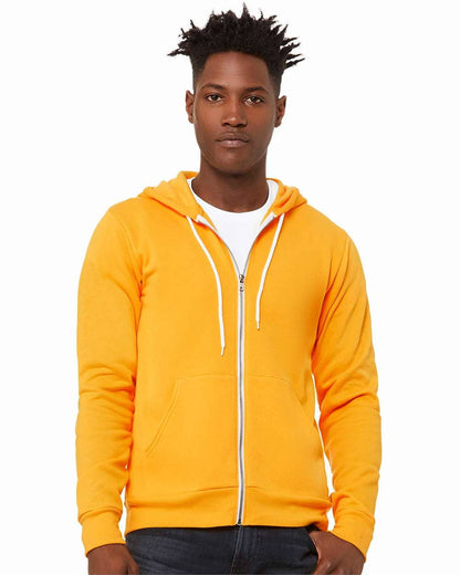 Unisex Sponge Fleece Full-Zip Hoodie | Comfort Soft Cotton