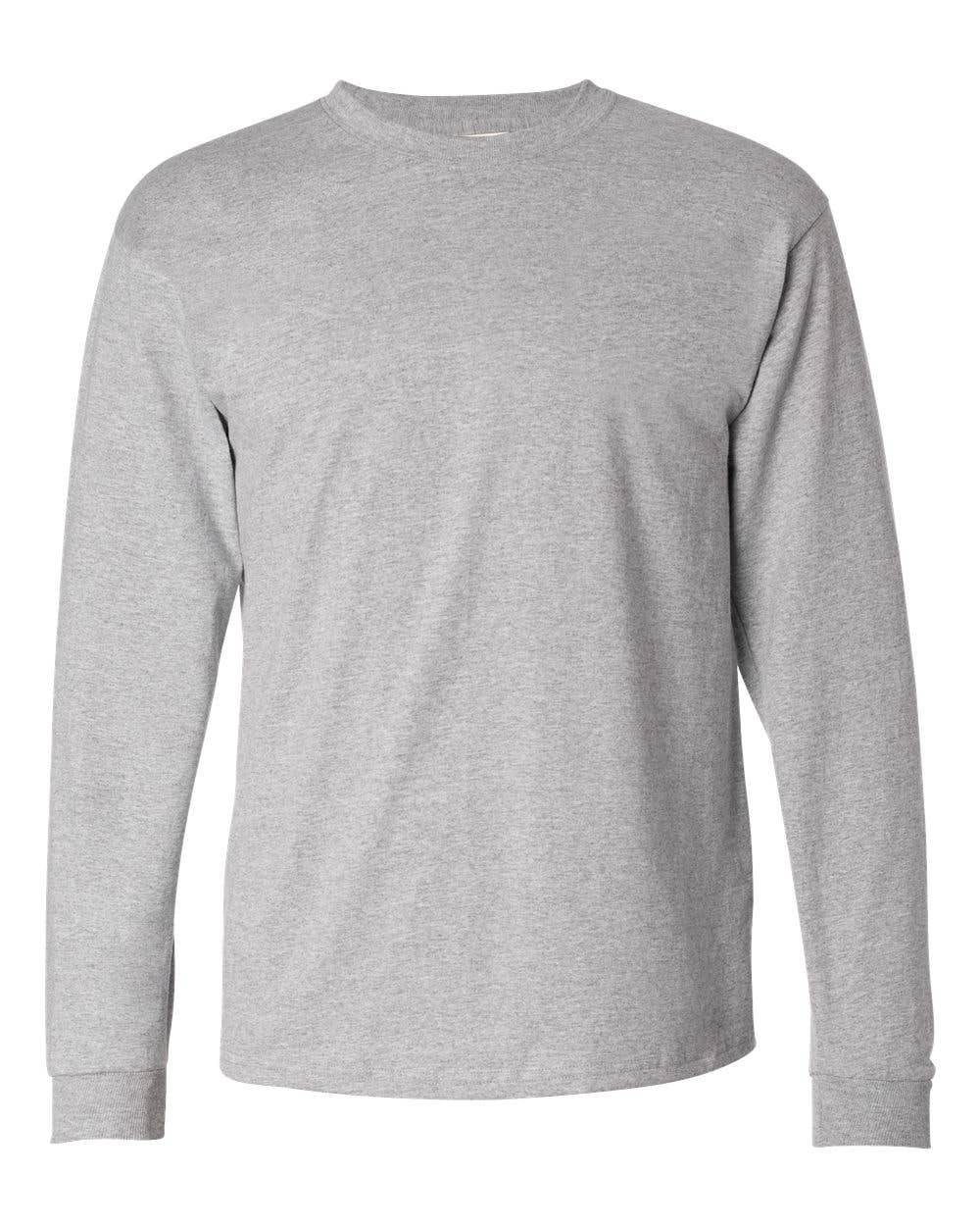 Hanes Long Sleeve Tee | 100% Cotton Classic Soft & Comfort