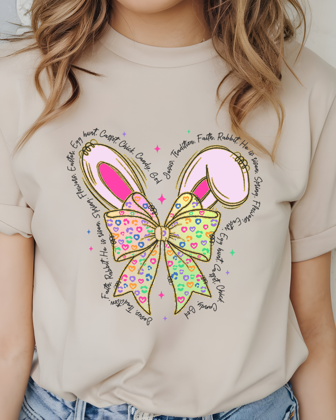 🐰 Easter Bunny Bow T-Shirt 🎀