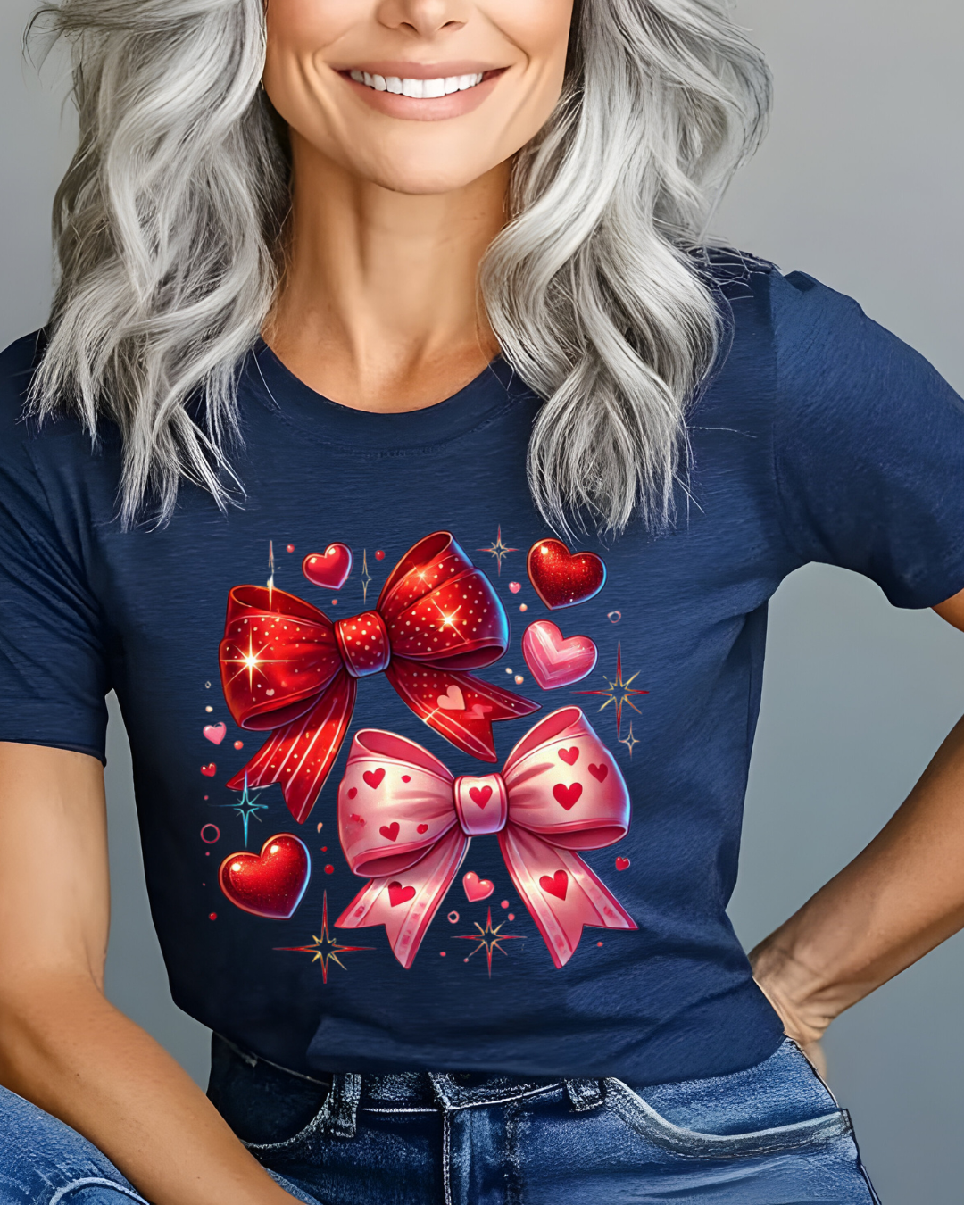 Red Bows & Hearts 🎀❤️ T-Shirt!