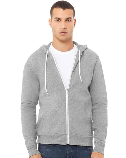 Unisex Sponge Fleece Full-Zip Hoodie | Comfort Soft Cotton