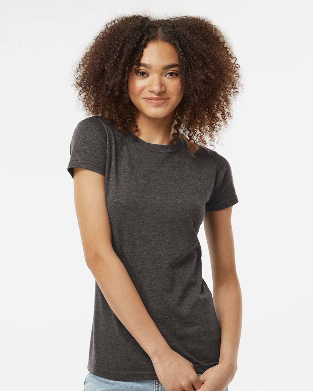 Tultex Women’s 240 Poly-Cotton T-Shirt | Soft Slim Everyday