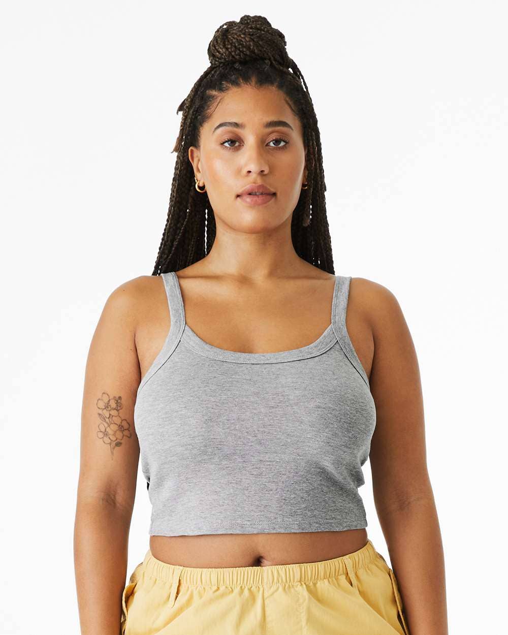 BELLA + CANVAS Women’s Micro Rib Spaghetti Strap Tank Top