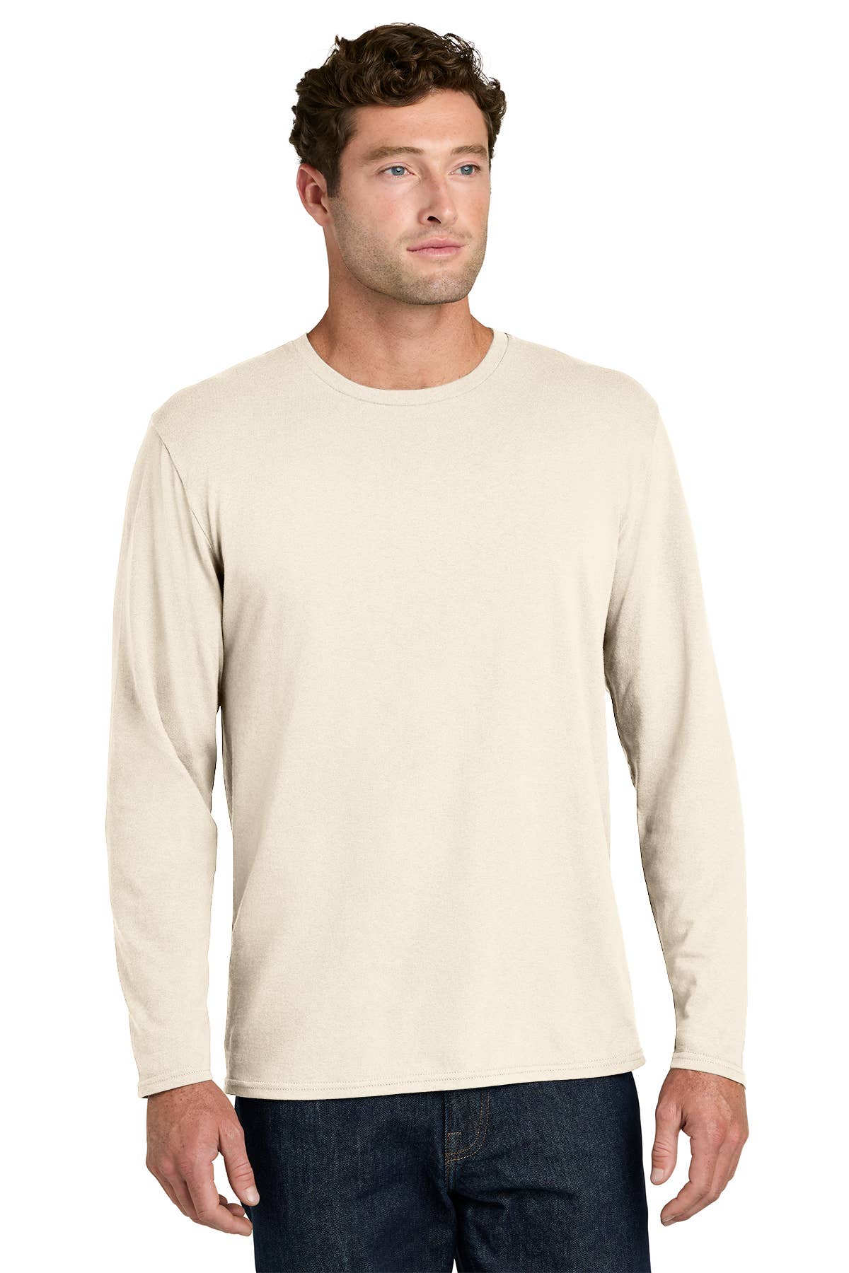 Lightweight Cotton Long Sleeve Tee for Brands Teams & Events