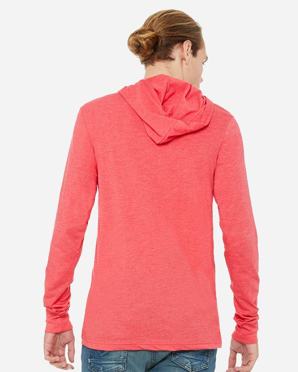 Unisex Jersey Hooded Long Sleeve Tee – Lightweight Comfort