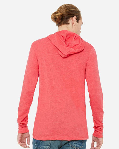 Unisex Jersey Hooded Long Sleeve Tee – Lightweight Comfort
