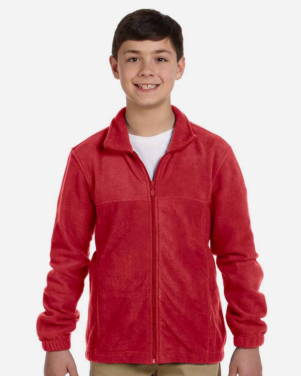 Youth Full-Zip Fleece Jacket | Soft Warm & Comfortable