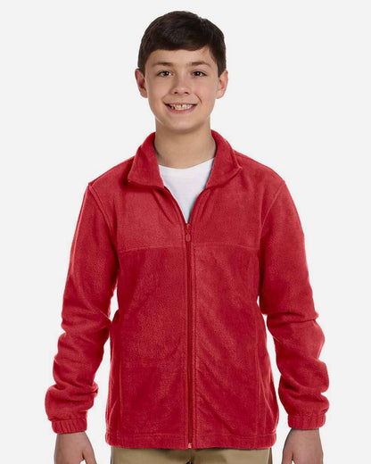 Youth Full-Zip Fleece Jacket | Soft Warm & Comfortable