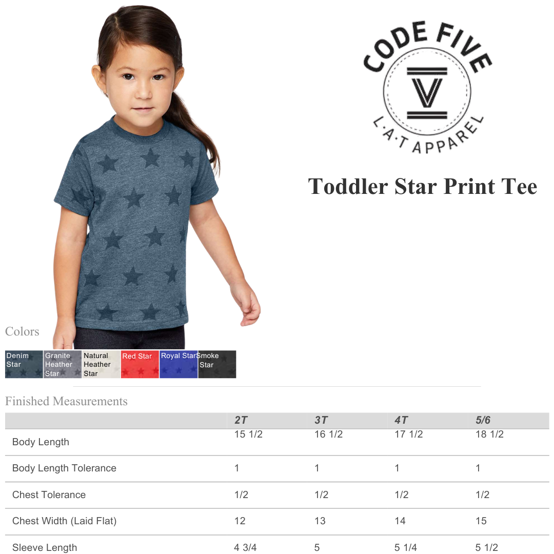 Toddler Star Tee | Soft Vintage Jersey | Everyday Favorite