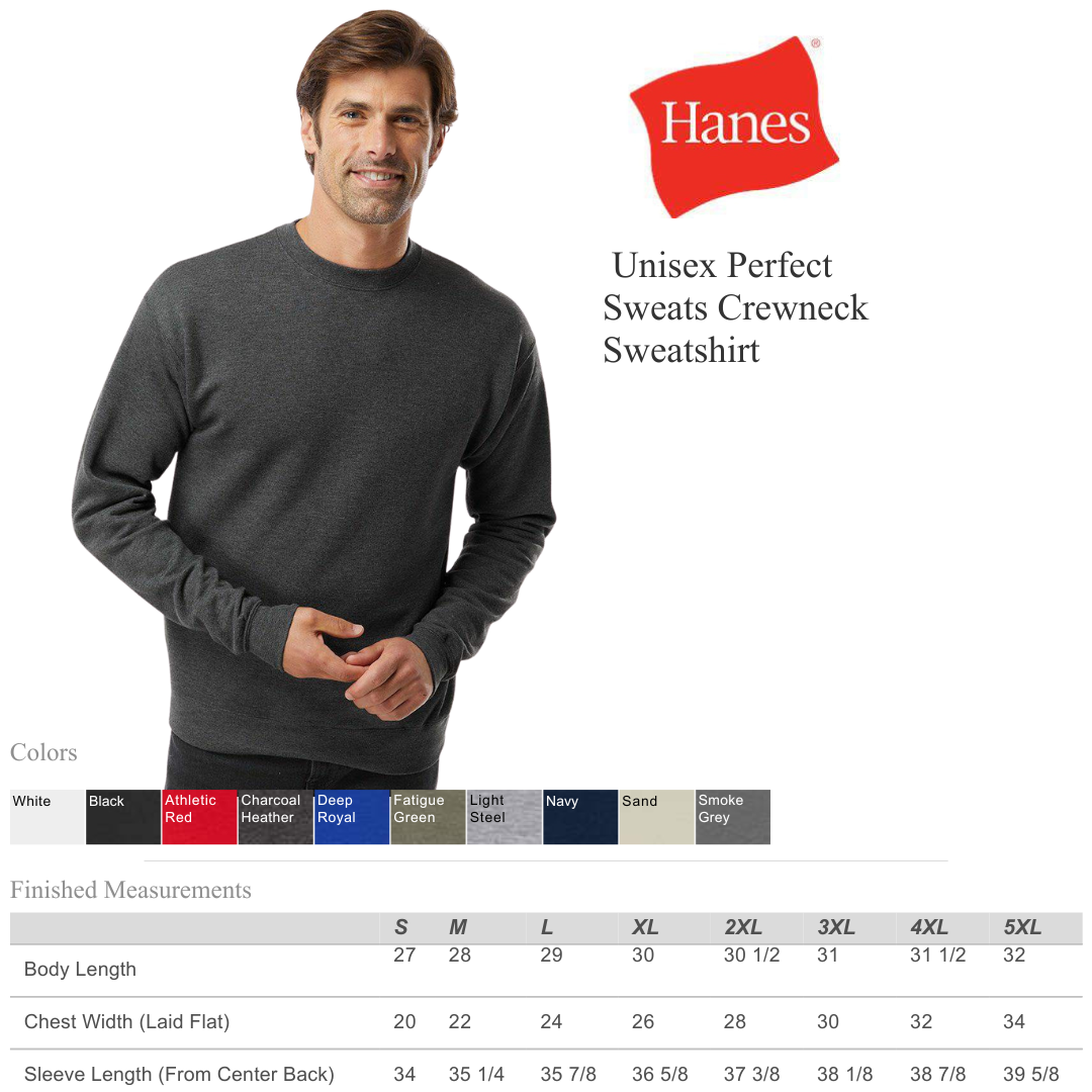 Unisex Perfect Sweats Crewneck | Durable Ring-Spun Fleece