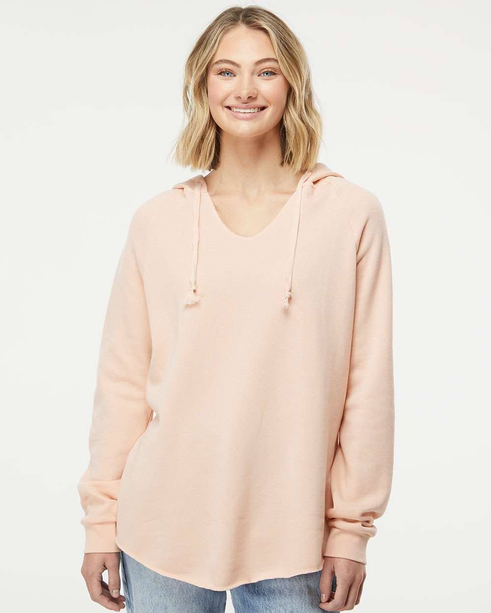 Women’s California Wave Wash Hoodie  Lightweight Relaxed Fit