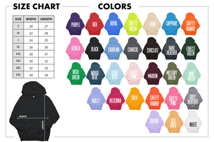 Gildan 18500 Hoodies | Heavy Blend Hooded Sweatshirt
