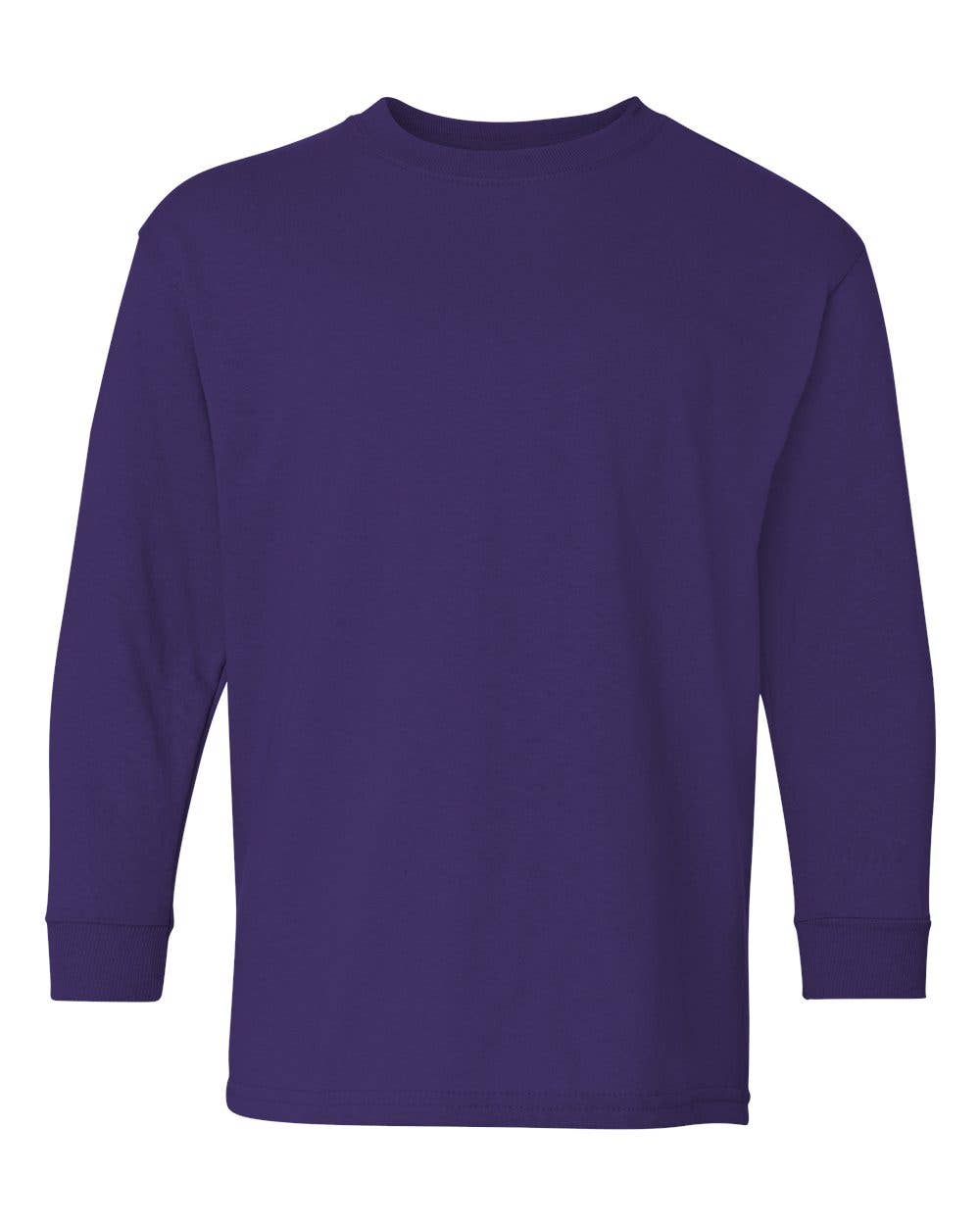 Youth Heavy Cotton Long Sleeve Tee | Soft Durable Comfort