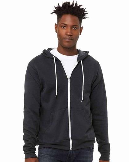 Unisex Sponge Fleece Full-Zip Hoodie | Comfort Soft Cotton