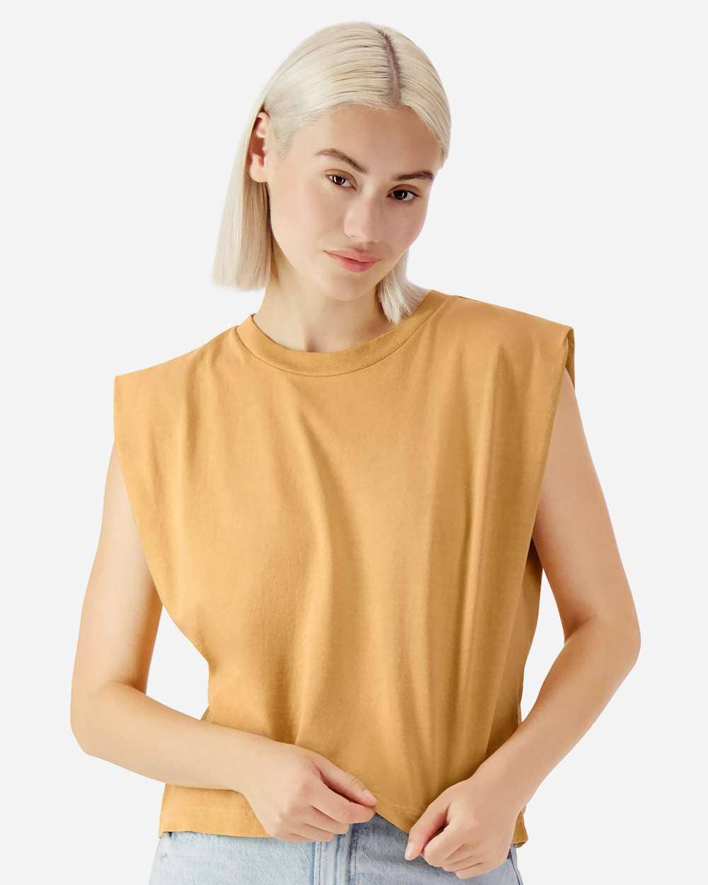 American Apparel | Women’s Heavyweight Muscle Tee | Boxy Fit