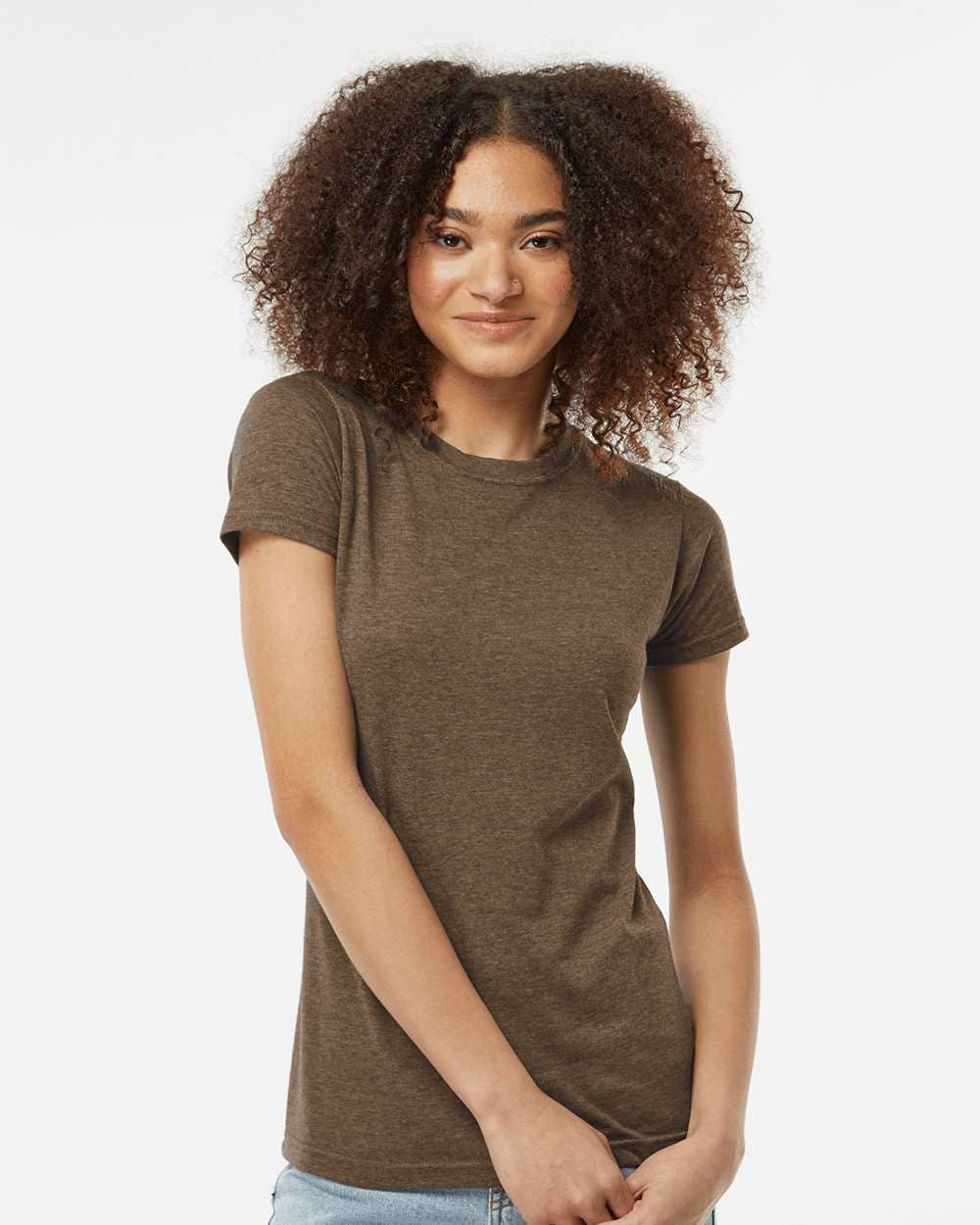 Tultex Women’s 240 Poly-Cotton T-Shirt | Soft Slim Everyday