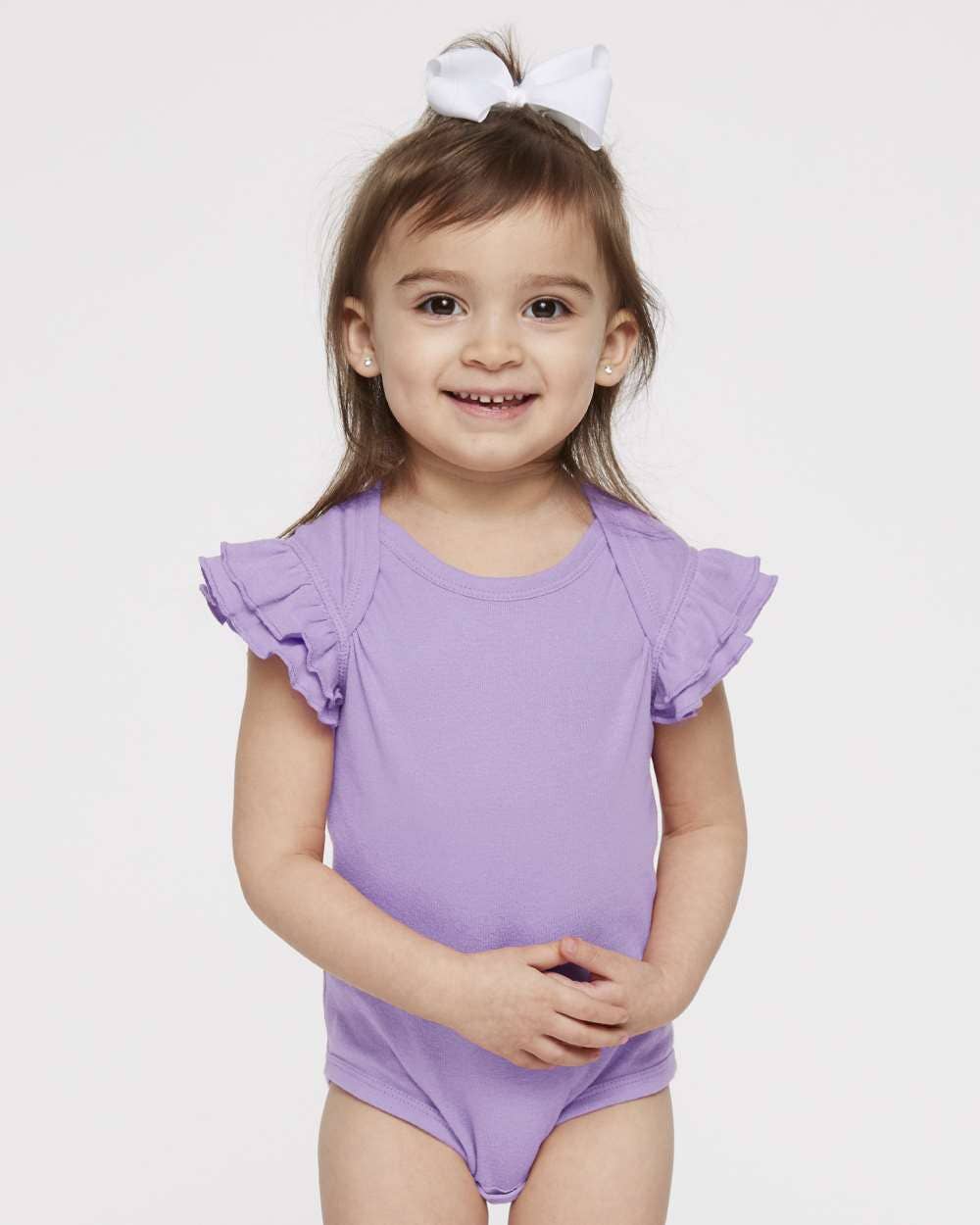 Infant Flutter Sleeve Cotton Bodysuit – Soft Baby One-Piece