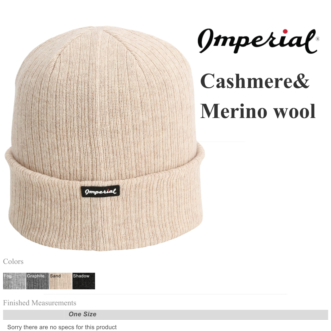 Luxury Cashmere & Merino Wool Cuffed Beanie Premium Rib Knit