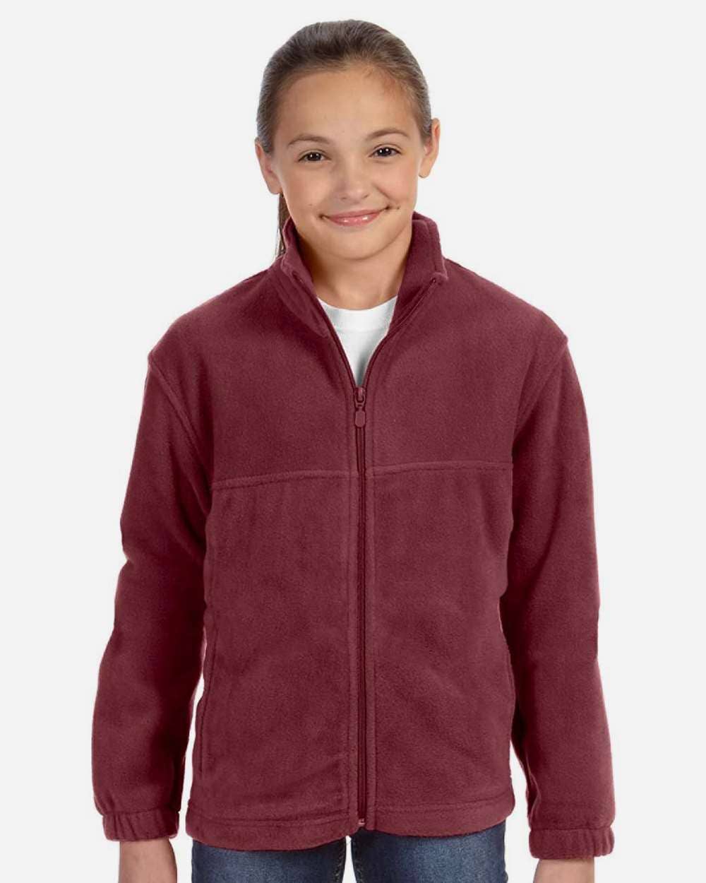 Youth Full-Zip Fleece Jacket | Soft Warm & Comfortable