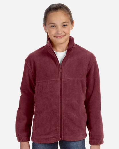 Youth Full-Zip Fleece Jacket | Soft Warm & Comfortable