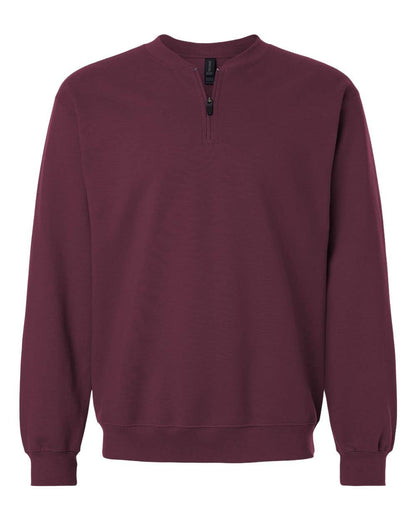 Gildan SF008 Unisex Softstyle Midweight 1/4 Zip Sweatshirt