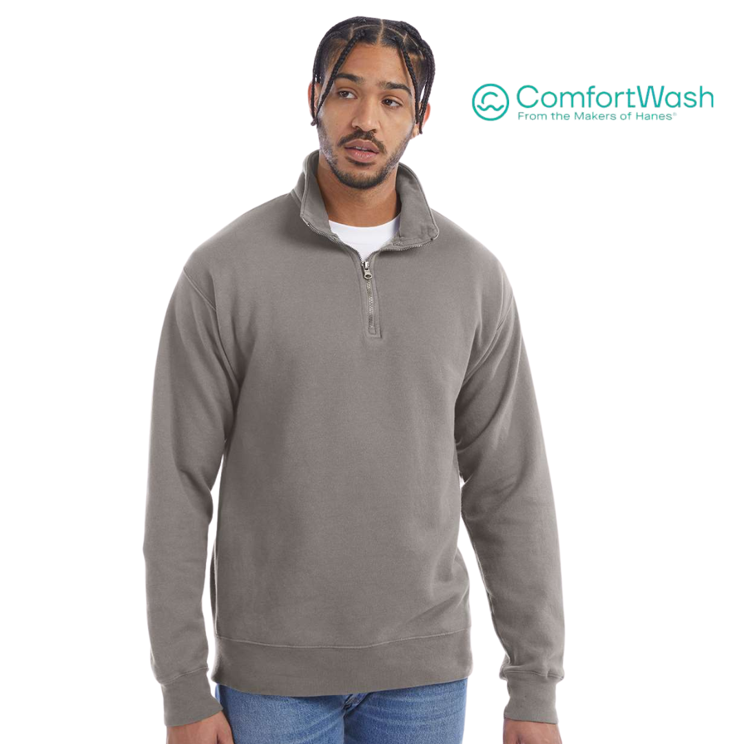 ComfortWash Quarter-Zip Pullover | Premium Garment-Dyed Flee