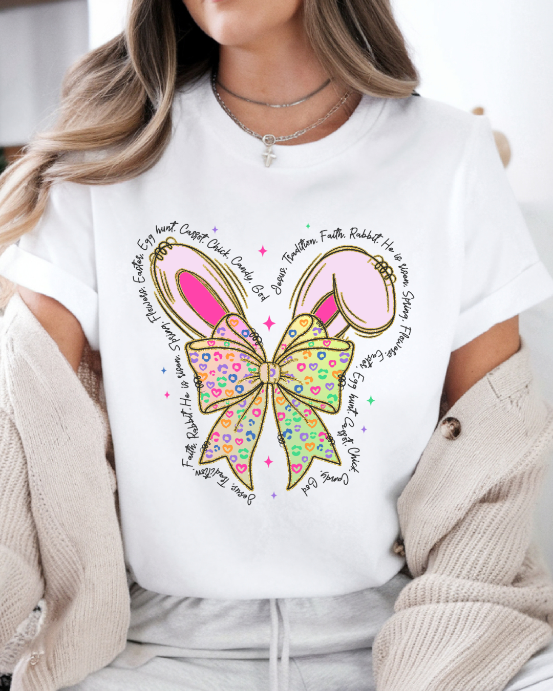 🐰 Easter Bunny Bow T-Shirt 🎀