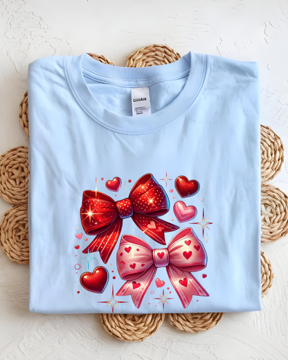 Red Bows & Hearts 🎀❤️ T-Shirt!