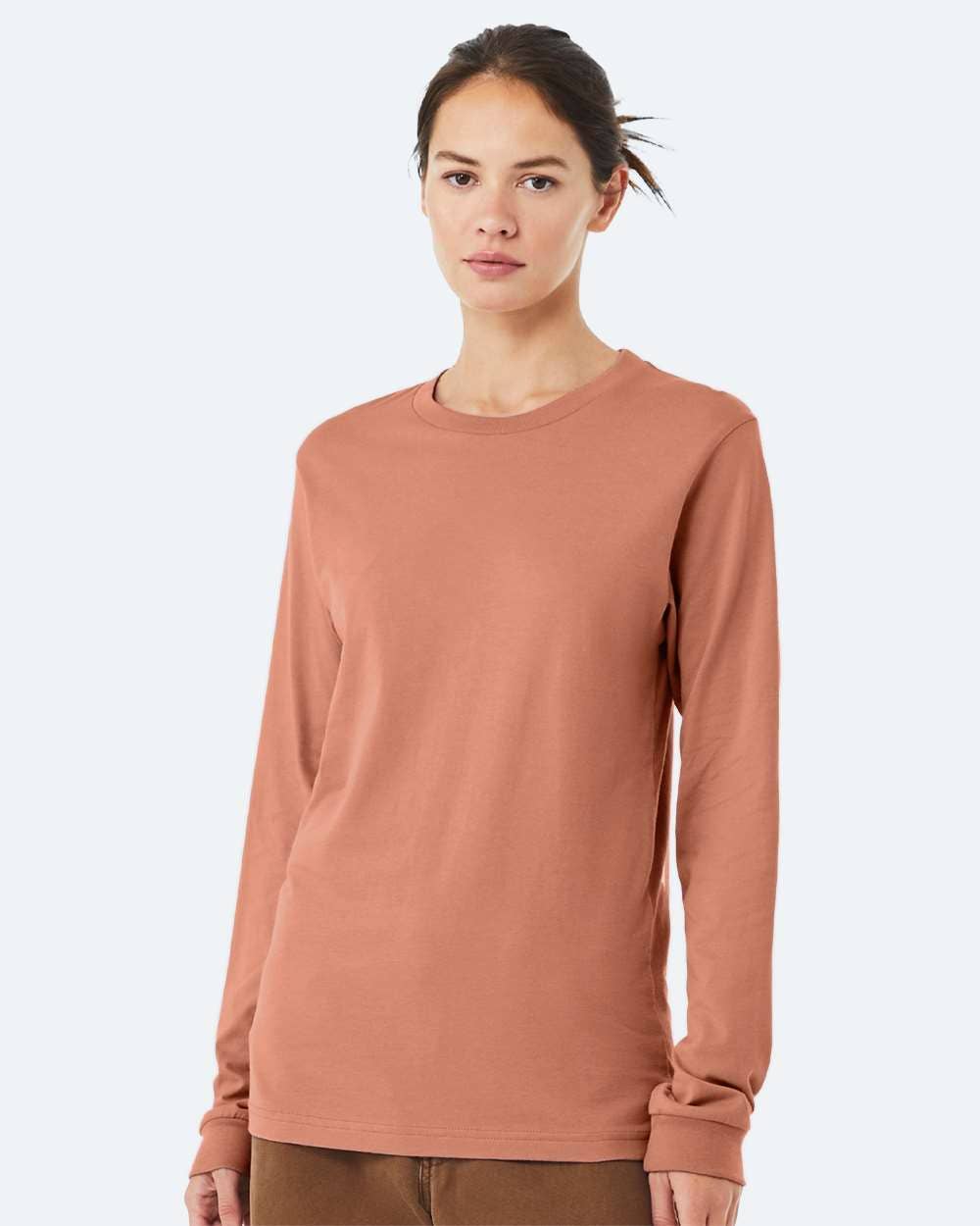 Unisex Soft Cotton Long Sleeve Tee | Bella + Canvas