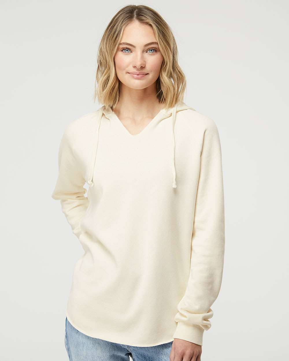 Women’s California Wave Wash Hoodie  Lightweight Relaxed Fit