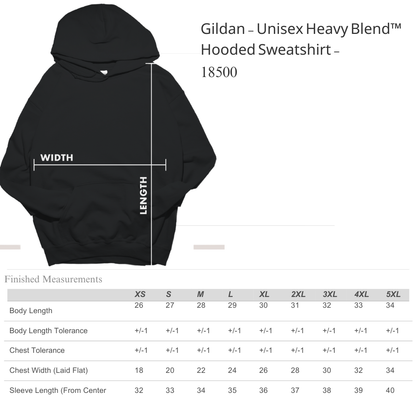 Gildan 18500 Hoodies | Heavy Blend Hooded Sweatshirt