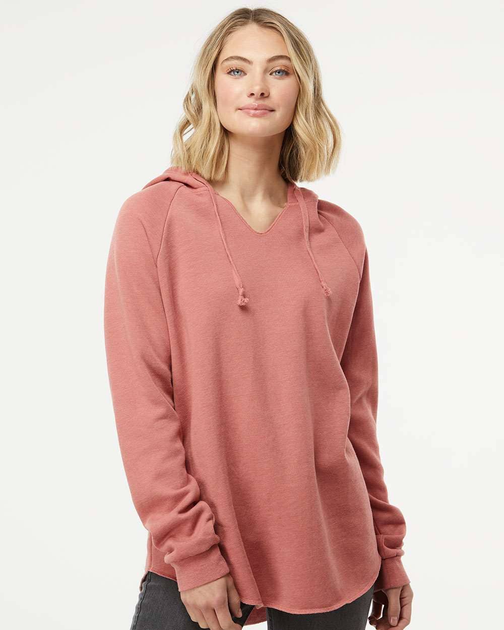 Women’s California Wave Wash Hoodie  Lightweight Relaxed Fit