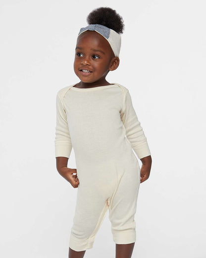 Rabbit Skins Infant Long Leg Rib Bodysuit – Soft Cotton