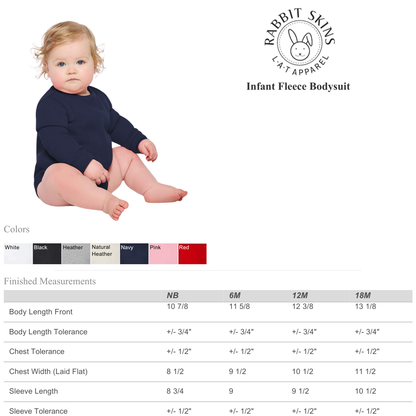 Infant Cotton Long Sleeve Bodysuit Warm & Cozy Fit